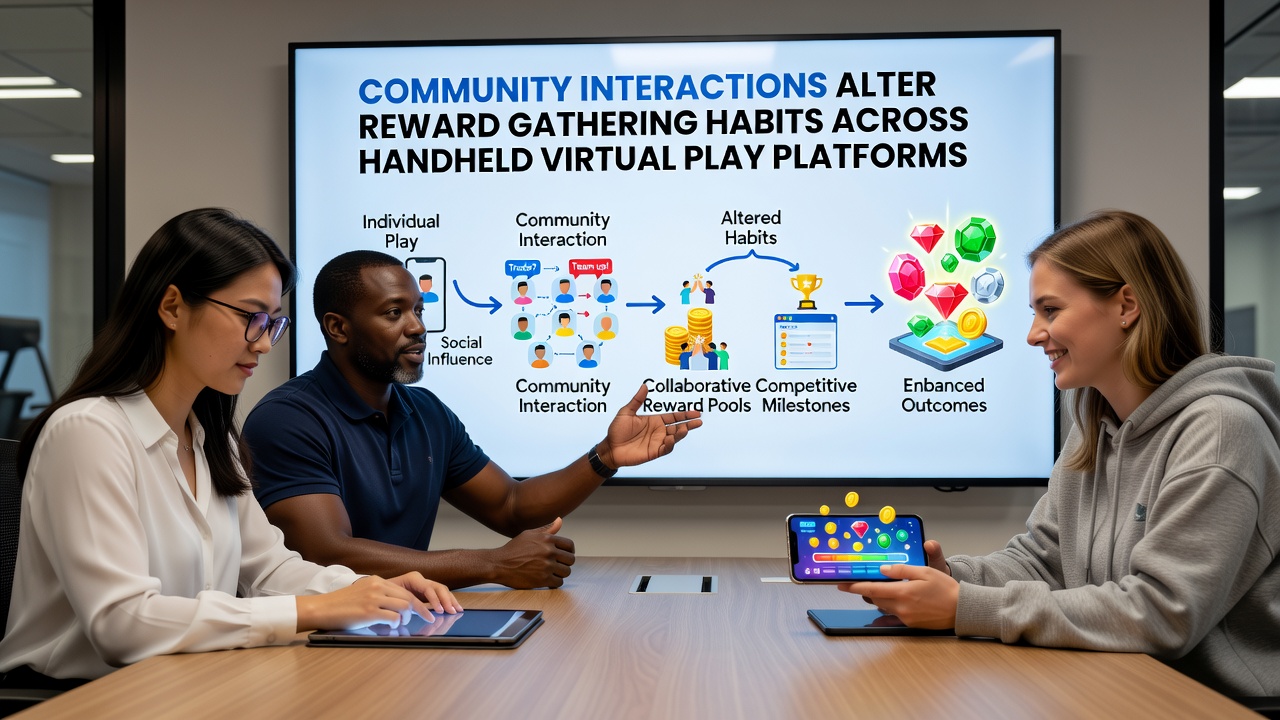 Mobile screen displaying community leaderboard and shared reward notifications in a virtual play app