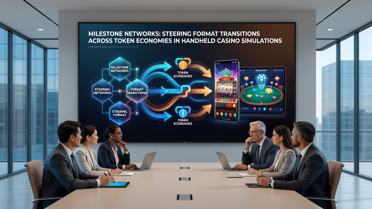 User interface elements demonstrating format switch prompts triggered by milestone completion in token-based mobile simulations
