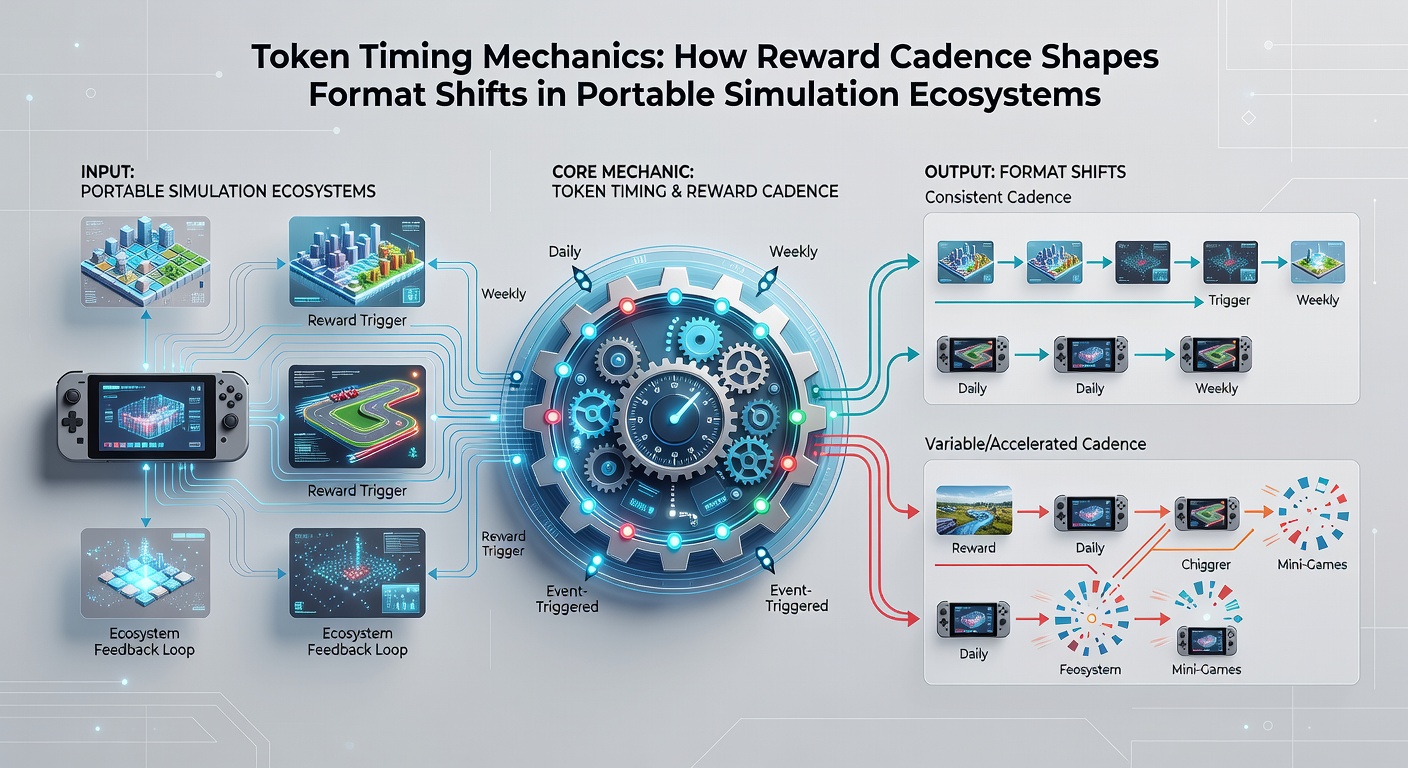 Analytics dashboard showing cadence intervals mapped against format transition rates in simulation apps
